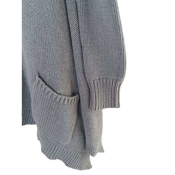 KF KaufmanFranco Collective Gray Knit Cardigan Sweater XS Oversized - Picture 6 of 16